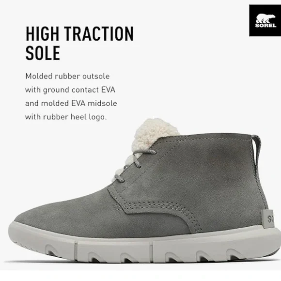 Sorel Explorer Next Drift Boots for Ladies Gray - size 9.5 - Picture 4 of 9